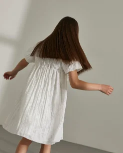 Vestido branco com textura