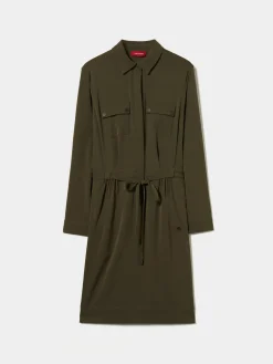 Vestido camiseiro com cinto