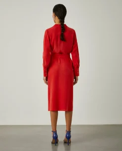 Vestido camiseiro comprido