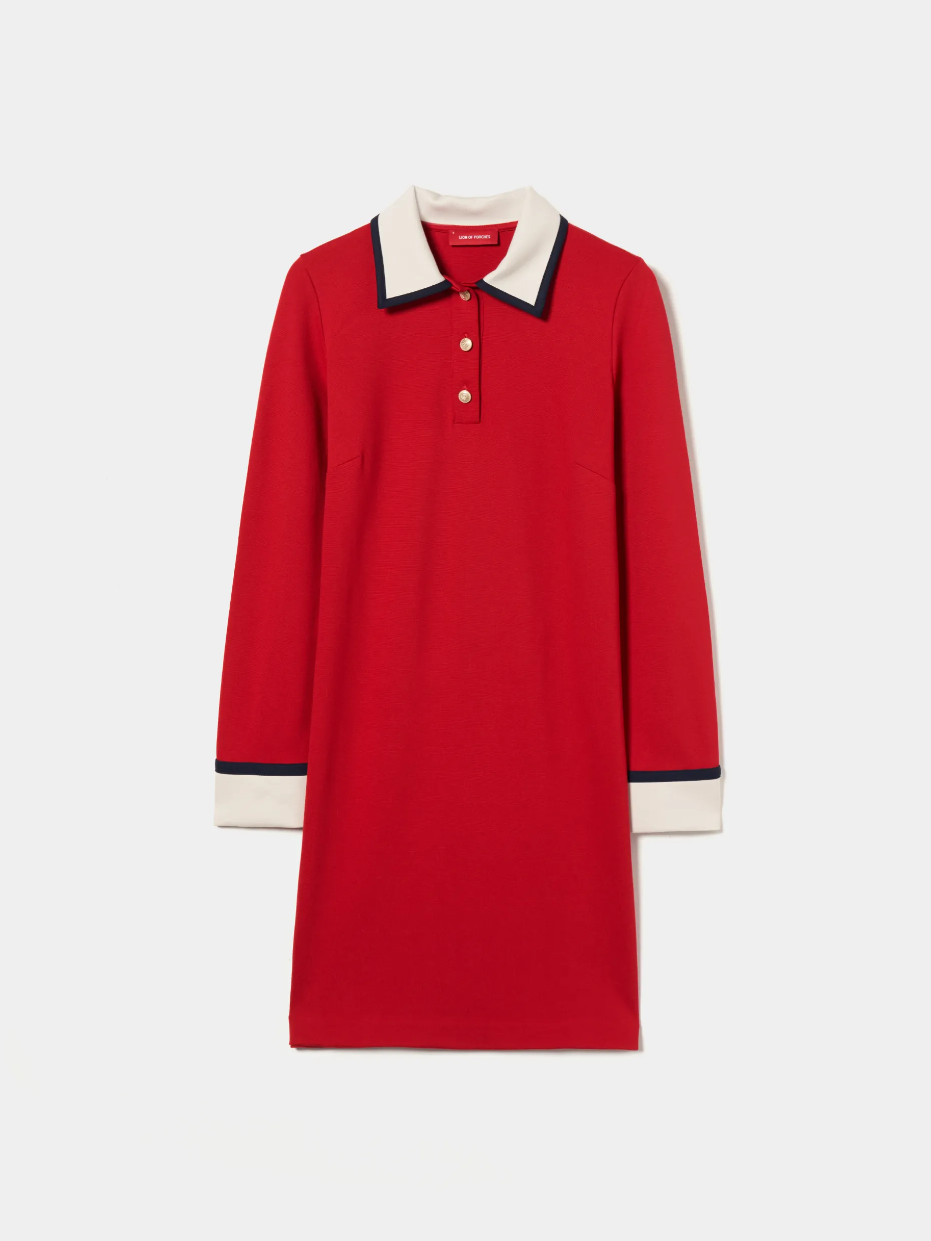 Vestido color block manga comprida