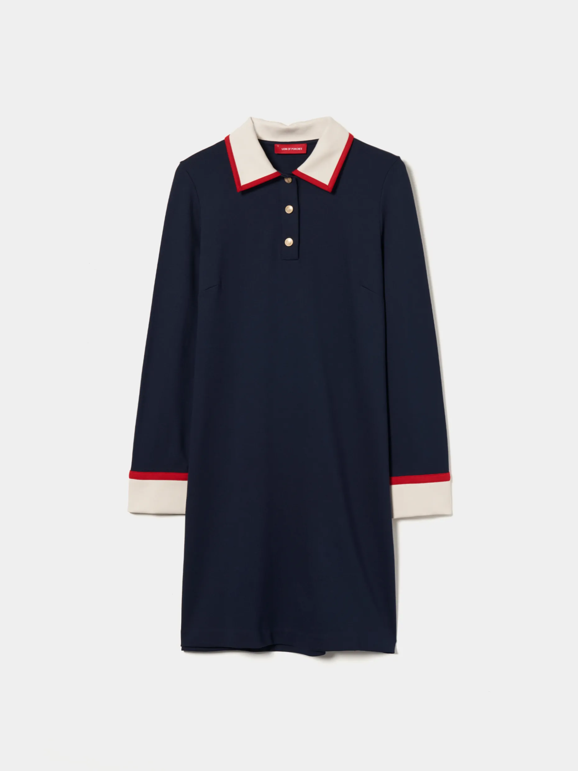 Vestido color block manga comprida