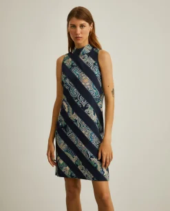 Vestido com estampado cornucópias