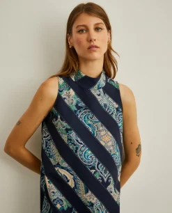 Vestido com estampado cornucópias