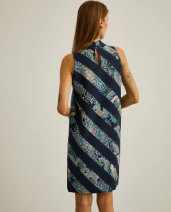 Vestido com estampado cornucópias