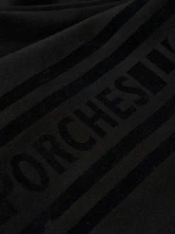 Vestido com lettering em veludo