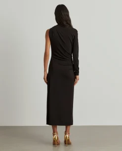 Vestido comprido de uma manga