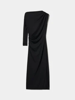 Vestido comprido de uma manga