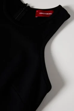 Vestido comprido manga cava