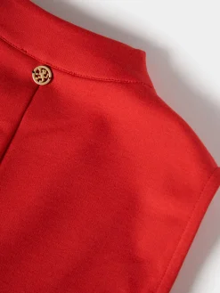 Vestido curto de malha sem mangas