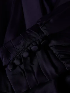 Vestido curto de trespasse