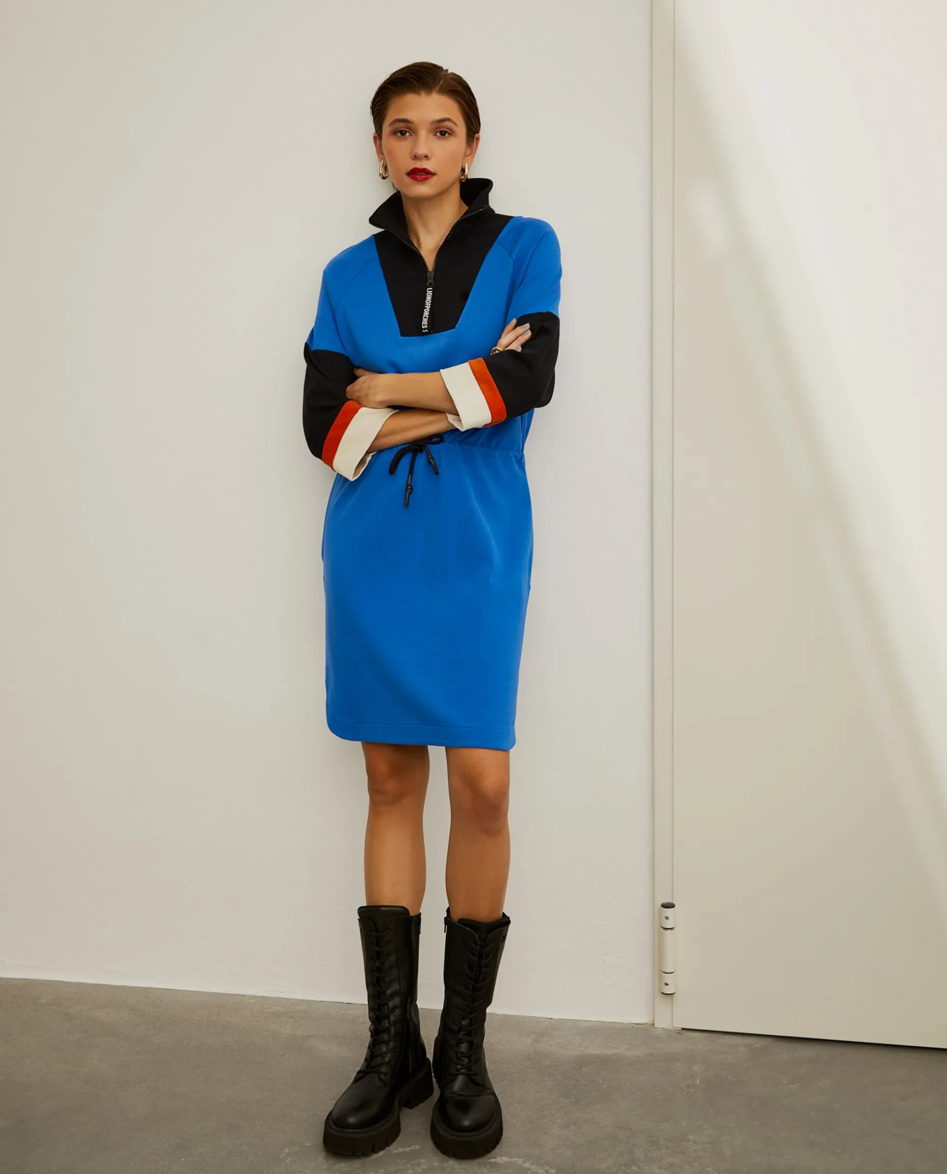 Vestido de malha curto