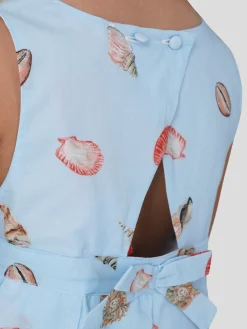 Vestido em Voile Estampado