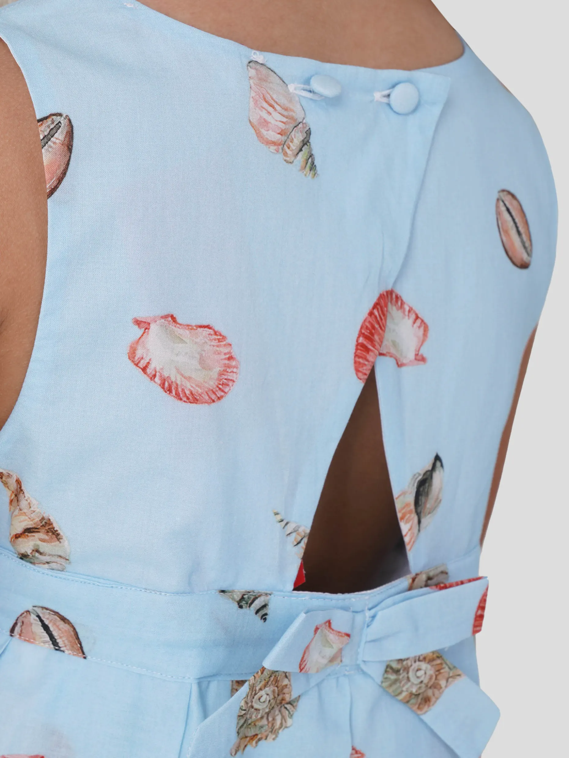 Vestido em Voile Estampado