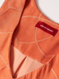 Vestido estampado sem mangas