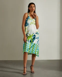 Vestido floral longo