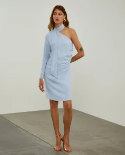 Vestido justo de manga única