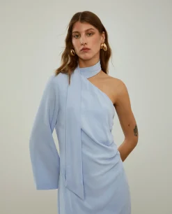 Vestido justo de manga única