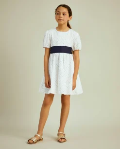 Vestido manga curta com leões