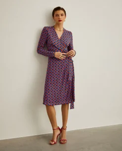 Vestido midi estampado