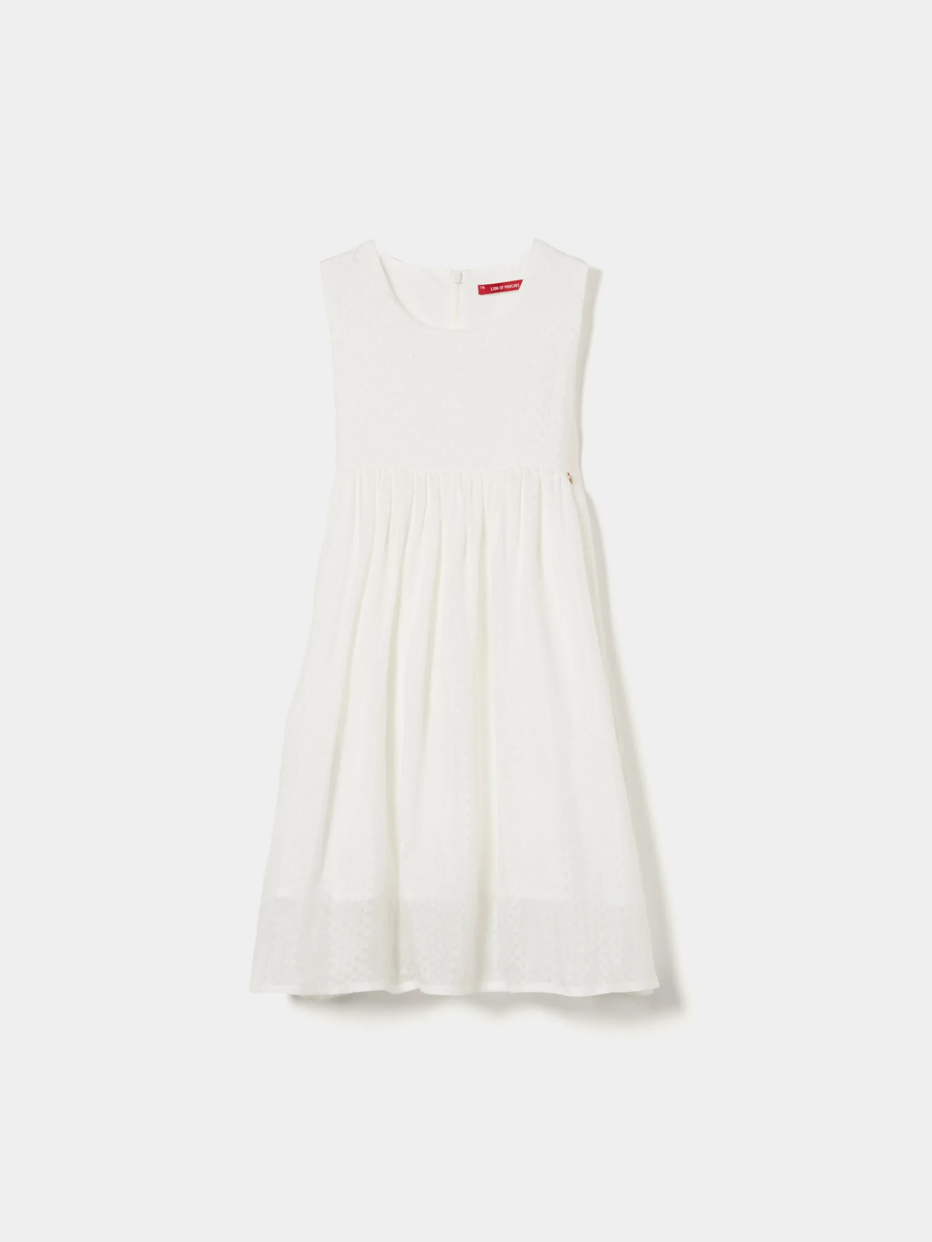 Vestido sem mangas tecido fantasia