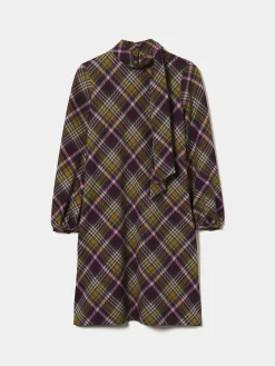 Vestido tartan manga comprida