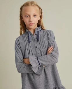 Vestido vichy manga comprida