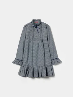 Vestido vichy manga comprida