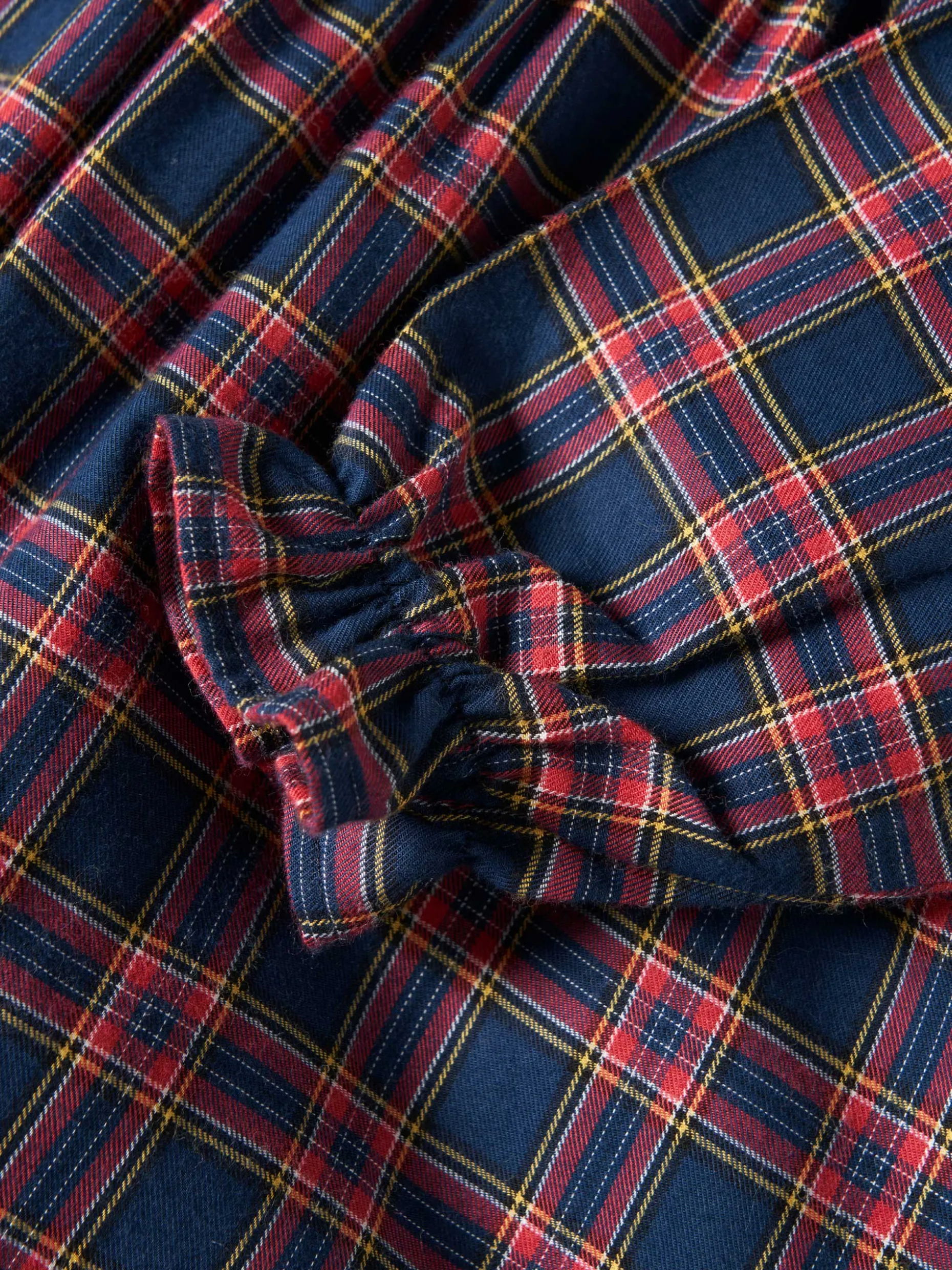 Vestido xadrez manga comprida